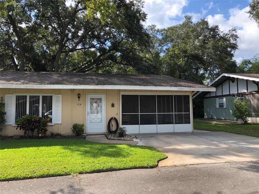 Lovingly maintained condo in 55+ community of Country Club Chalets. With 2 bedrooms and 2 bathrooms and lots of storage you hae plenty of space.  Bathrooms were updated 2015, kitchen 2005, AC 2015, water heater 2019, roof is maintained by HOA fees and was done a few years ago.  Screened in carport perfect for outdoor enjoyment but you can also pull car in and 2 off street spaces.  Community is just across the street from NSB Municipal Golf course and easy access to shopping and downtown Canal St. ;LocationDescription: Condo ;Water: City