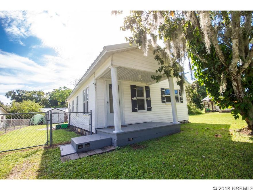 CONTINGENCY with KICK-OUT  Super Cute Bungalow in Central NSB. Minutes from everything! New metal roof this year. Beautiful laminate wood flooring throughout. Newer double pane windows, New A/C Units this year, New metal roof this year and new tankless gas hot water heater. New Darkin Max 39,000 BTU 18.9 seer heat pump multi zone mini split system. This home would be a perfect getaway home not too far from the beach. Great investment opportunity! Come have a look today! ;Water: City