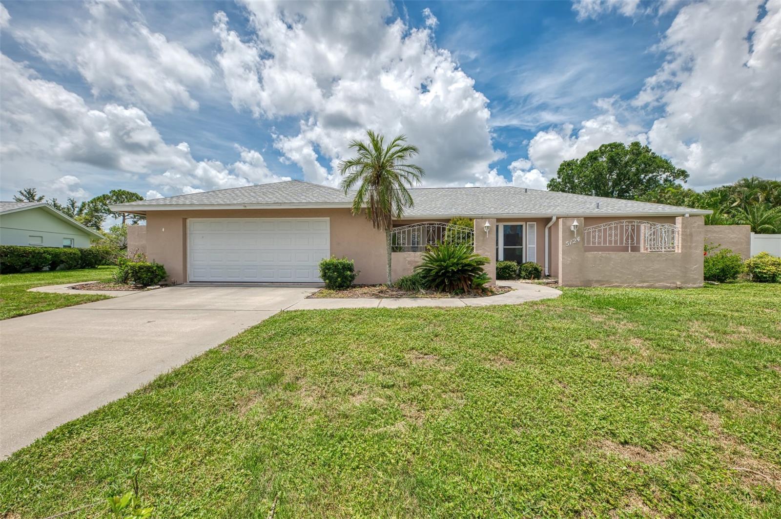 One or more photo(s) has been virtually staged. 3 bedroom, 2 bath, spacious pool home (with cage) in the Palm Aire community. This 2,226 square foot home also has a separate dining room and an office/ den. Large 2 car garage. Covered area adjacent to pool provides a pleasant area to relax and entertain. Extra large lot with a fenced-in backyard is ideal for family and games. New roofing membrane and reroofed in 2022. The interior was painted in 2025.The pool and cage were installed in 2018. Halfway between I-75 and Sarasota/Bradenton airport. Close to the Town Center Mall and Lakewood Ranch. There are several golf courses nearby. Downtown Sarasota, with many cultural venues, is about 8 miles away. Siesta Key Beach and Lido Key beach are within easy driving distance.