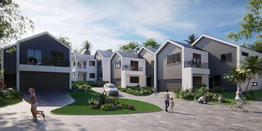 Waterfront land in Clearwater!! Two acre property subdivided into eight parcels with approved plans for eight single-family homes of approximately 2500 to 4000 sq. ft each. Great waterfront access with a dock and seawall already in place. Very near shopping centers, great restaurants and beautiful beaches. The new Ruth Eckerd Hall Venue and education center is just blocks away. Ready to develop!