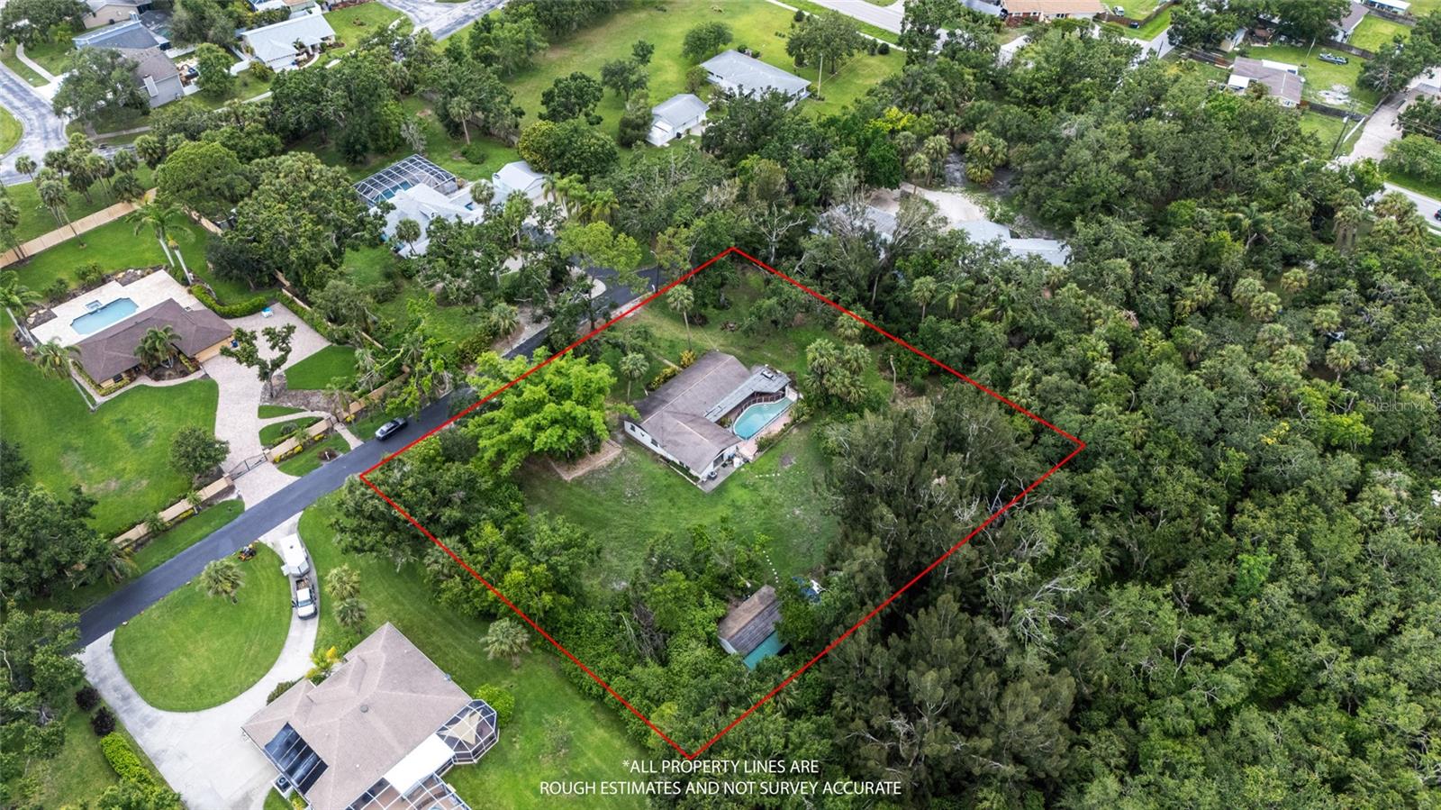 Endless Potential in the Heart of Sarasota! Situated on a generously sized **1.47-acre** lot West of I-75 and off Richardson RD. This prime property offers a rare opportunity to remodel the existing pool home or build your dream estate from the ground up! Tucked away on a private dead-end street with **No HOA and No Deed Restrictions**. Enjoy quick access to Downtown Sarasota, University Town Center, Benderson Park (Walking Distance) beaches, dining, and top-rated schools. Whether you're an investor, builder, or buyer looking for space and flexibility, this unique property is a blank canvas ready to be transformed. Don't miss your chance to create something special in one of Sarasota’s most sought-after locations!