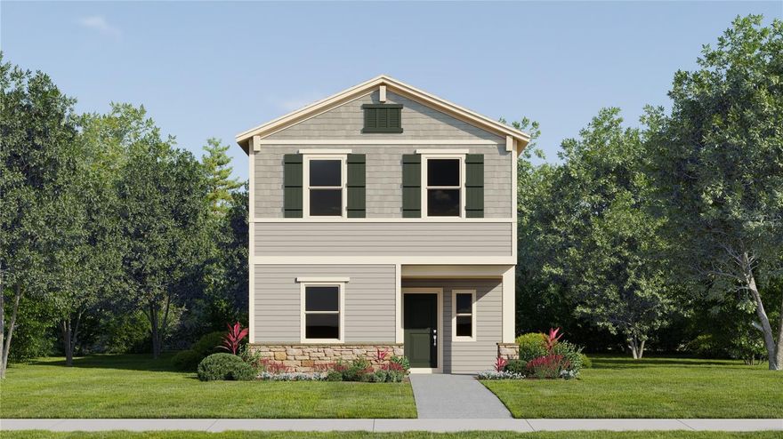 One or more photo(s) has been virtually staged. Under Construction. The two-story Tahoe II features a modern design with room to grow. On the first floor, a versatile flex space is located off the entry, leading to an open-concept layout consisting of the kitchen and Great Room. Four bedrooms can be found upstairs, including the luxe owner’s suite, which includes an en-suite bathroom and generous walk-in closet. A two-car garage completes the home. Every home comes with Lennar’s Everything’s Included® promise, which includes new appliances as well as quartz countertops, and more in the price of your home.  The Glades at Crossprairie is one of the most anticipated new communities. Residents will enjoy an amenity-rich lifestyle with access to a sparkling swimming pool, modern fitness center, playground, trails and dog park. With convenient proximity to the Turnpike, this community is a short drive from downtown Saint Cloud and an array of outdoor recreation destinations, including Lakefront Park and Cherokee Point Conservation Area. Plus, the Lakefront Marina provides easy boat storage for endless fun on the water.