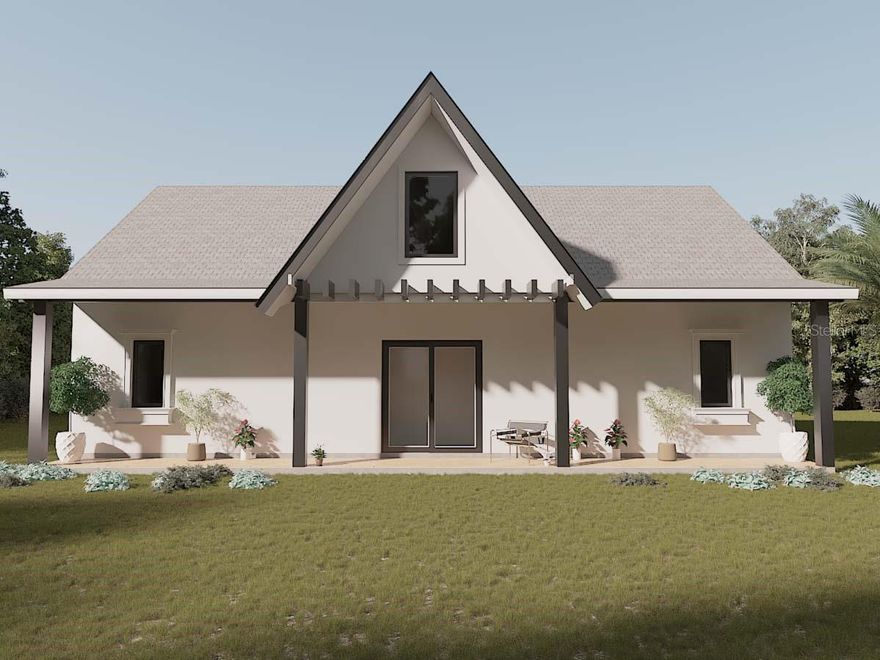 "Build Opportunity – Lot with Home Design Concept Included"  Residential lot with a thoughtfully designed architectural concept already prepared. The property includes professionally designed plans for a modern single-story home featuring approximately 1,141 sq ft of living space and about 1,654 sq ft total under roof, including covered front and rear porches.
The proposed design showcases an open-concept living and kitchen area with vaulted ceilings, two bedrooms, two bathrooms, and spacious covered outdoor areas ideal for relaxing or entertaining.
Architectural plans are available and may be provided to the buyer for reference and inspiration. Plans have not yet been submitted for permitting and are provided as a conceptual design only. Buyer is responsible for verifying zoning, permitting requirements, utilities, and feasibility with the appropriate authorities.
Great opportunity for a buyer, investor, or builder looking for a property with a design vision already in place.