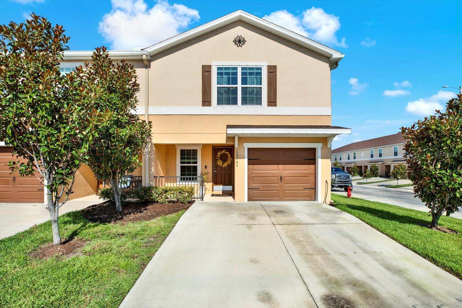 Now Available for Rent!
This spacious 3-bedroom, 2.5-bathroom corner-unit townhouse offers 1,810 sq. ft. of well-designed living space. Located in a gated neighborhood with a community pool and visitor parking, this home combines comfort, style, and convenience. Enjoy granite countertops, stainless steel appliances, ceramic tile flooring, LED kitchen lighting, and energy-efficient features like insulation and Low-E windows. The open floor plan includes a dining space, living room, and kitchen on the first floor. The screened-in back patio with a storage room—perfect for entertaining or relaxing. The first floor also features a half bath and a cozy front porch, while the upstairs includes all three bedrooms, each with walk-in closets, and a washer/dryer in the upstairs laundry room. The oversized primary suite boasts a walk-in closet and en-suite bath. Exterior features include a 1-car garage, 2-car driveway, and hurricane panels for added peace of mind.
Located just minutes from Publix, Walmart, Sam’s Club, restaurants, and entertainment, with easy access to I-75 and only 30 minutes to Downtown Tampa. Zoned for Corr Elementary, Eisenhower Middle, and East Bay High School.
Cable and internet included! Pets considered. Requirements: 650+ credit score, first month, last month, and security deposit required. $50 non refundable application fee for each adult over 18.