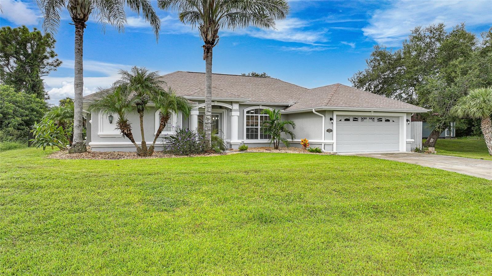 Welcome to this beautifully maintained 3-bedroom, 2-bath, 2-car garage home featuring a HEATED POOL and plenty of space inside and out. Situated on a DOUBLE LOT, the property offers a fenced backyard behind the pool area for added privacy and security.
Inside, a split-bedroom floor plan provides comfort and flexibility. The den/office space is perfect for working from home, while the UPGRADED KITCHEN & BATHROOM'S showcase tasteful modern finishes. A charming breakfast nook with aquarium-style windows overlooks the sparkling pool, filling the space with natural light and serene views.
Additional highlights include NEWER ROOF replaced in 2022, double attic insulation for energy efficiency, fresh interior and exterior paint, and a detached workshop complete with a small office—ideal for hobbies, storage, or a home business.
Conveniently located near shopping, dining, spring-training baseball, beautiful beaches, and nearby boat ramps, this property blends everyday comfort with Florida lifestyle perks.