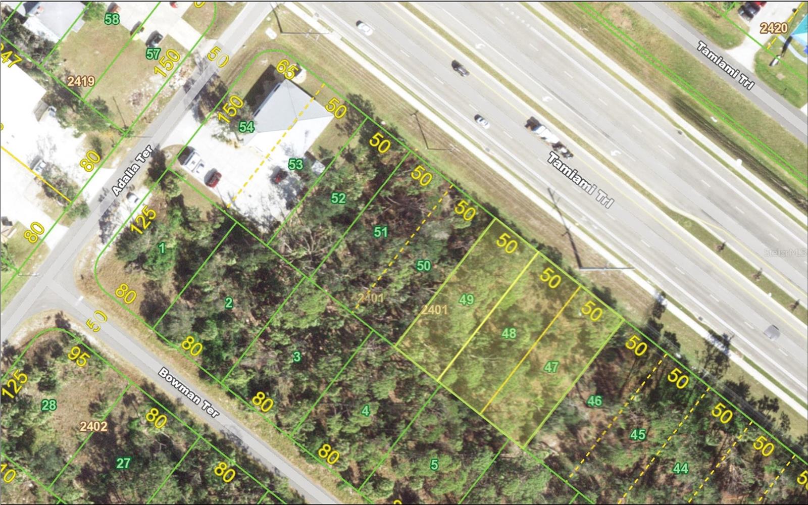 Discover the perfect location for your next business venture with this exceptional property on Tamiami Trail. This property is strategically located near established enterprises like the Port Charlotte Kia dealership, ensuring a steady flow of potential customers. This offering includes two parcels spanning a total of 22,500 square feet. With 150 feet of prime frontage on one of the area's most bustling commercial corridors, this property promises high visibility and accessibility. The Commercial General zoning opens up endless possibilities for development, whether you're envisioning retail, dining, office space, or a service-oriented business.