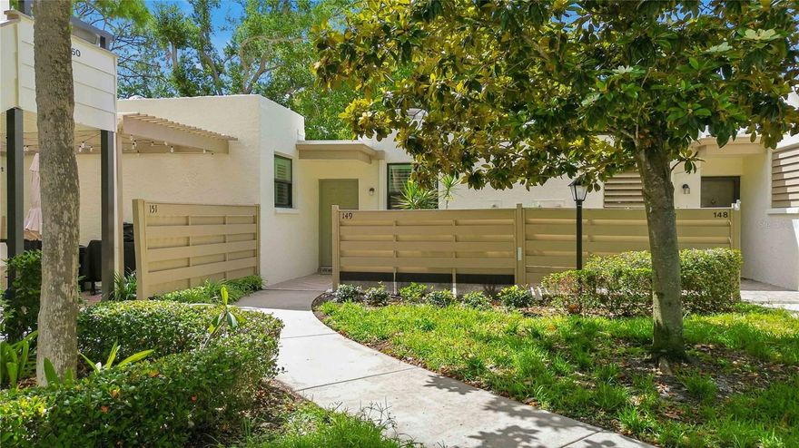 Welcome to one of the most desirable turn-key furnished villas in Wildewood Springs—where lush, mature landscaping and a serene bird sanctuary setting create a truly one-of-a-kind environment.

This ideal 3 bedroom, 2 bathroom villa is perfectly positioned on a private corner, offering a rare and highly coveted oversized courtyard, beautifully paved with bricks and provides incredible shade—perfect for relaxing, entertaining, or enjoying peaceful mornings surrounded by nature. Just steps beyond your courtyard, you’ll find one of the community’s many sparkling pools, making it feel like an extension of your own backyard.

Inside, this home has been completely renovated from top to bottom with thoughtful, high-end updates throughout including fresh interior paint. The stunning kitchen has been fully remodeled and features stainless steel appliances, modern cabinetry, quartz countertops, under-cabinet lighting and stylish finishes that elevate the entire space. Hurricane impact windows have been newly installed (April 2026) and are beautifully complemented by brand new plantation shutters, adding both elegance and peace of mind.

With no carpet anywhere, the home offers a clean, cohesive feel and easy maintenance. The spacious screened L-shaped lanai provides even more room to unwind, complete with a large storage closet for added convenience.

The front courtyard has been enhanced with beautiful limestone rock, creating the perfect setting for your morning coffee or evening wind-down. And with no one living above you, you’ll enjoy added privacy and quiet that’s hard to find.

This is low-maintenance living in one of the most picturesque communities around—where every detail has already been done for you.