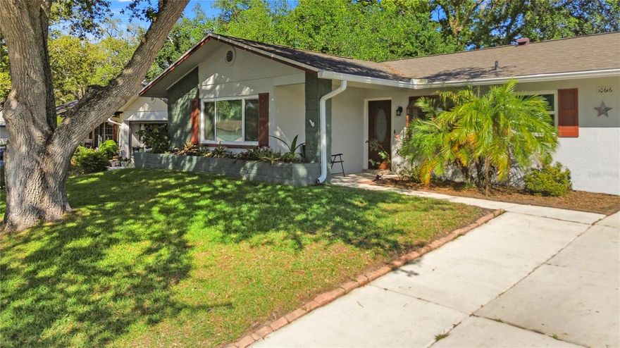More photo to come after This Friday!
2 bedroom, 2 bath, one car garage!
The property features updates, including a new shingle roof (3/2021), a whole house purifier (3/2026), and a tankless water heater and water softener added in 2022.
Windows: Newer windows were installed in 2022, including a thermopane slider in the master bedroom and a unique garden window in the eat-in kitchen. The exterior was freshly painted in 2021 and includes a paver patio.
Florida Room: A screen-enclosed Florida room with vinyl sliding windows offers peaceful views of the lush, landscaped backyard.
The home uses a spacious "great room" design for the living and dining areas, with corner windows in the second bedroom providing ample natural light. 
Community: Timber Oaks (55+)
Timber Oaks is a premier retirement destination in Port Richey, offering a low-maintenance lifestyle with a monthly HOA fee of approximately $55.

The Amenities: Features a fitness center, auditorium, billiards, card room, arts and crafts studio, and a library.
Recreation: Residents have access to a large heated outdoor pool, spa, tennis, pickleball, bocce, and shuffleboard courts.
Social Life: The community hosts monthly dance parties, social clubs, yoga classes, and live performances such as musicals and dinner theaters.
Situated in Pasco County, it is close to local beaches, shopping, and medical facilities like the VA hospital.