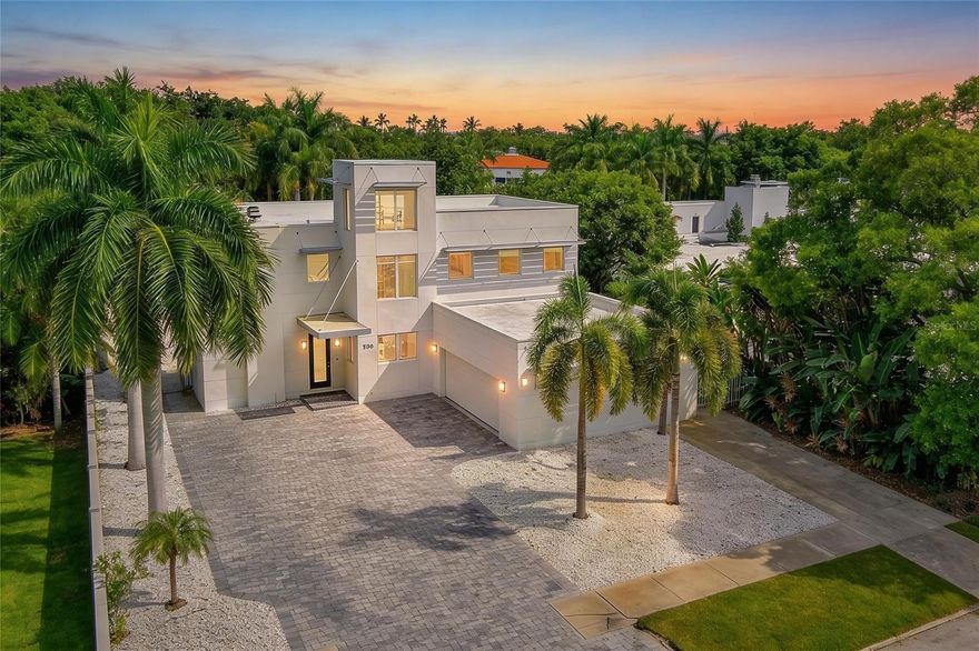 Step into a home that feels more like a private gallery and retreat than a traditional residence—where modern design, light, and location come together in a way that’s nearly impossible to replicate in Sarasota.

Located just one block from Southside Village and minutes to downtown, this West of Trail architectural residence is designed for the cosmopolitan buyer—someone who values design, art, walkability, and a lifestyle that blends indoor and outdoor living seamlessly.

From the moment you enter, you’re greeted by a dramatic two-story great room with soaring ceilings, polished concrete floors, and a striking mid-century modern fireplace. A wall of glass draws your eye straight through to the sun-drenched, Palm Springs-inspired pool and lush tropical backdrop—creating that immediate “this is different” feeling. The scale and clean lines offer the perfect canvas for an art collector, with expansive walls that invite statement pieces.

The kitchen is both functional and beautifully integrated—designed for someone who entertains without wanting to be separated from the experience. Custom cabinetry, a professional-grade 48" Jenn-Air gas range, double ovens, and a wet bar all open directly to the living and dining spaces, including a character-rich built-in banquet booth that feels both classic and intentional.

On the main level, a guest suite with large sliders opens to a covered, screened lanai—ideal for outdoor dining or evening lounging without interruption. There’s also a dedicated office for the not-quite-retired, a bright and airy laundry room, and thoughtful storage throughout.

Upstairs, the home continues to surprise. A lofted lounge creates separation for guests or quiet moments, while a spacious ensuite bedroom provides comfort and privacy. Then, a true conversation piece—the observatory, accessed via a winding staircase—offers a unique escape that feels both playful and sophisticated.

The primary suite is expansive and light-filled, with generous closet space, dressing areas, and a bathroom that carries through the home’s mid-century modern aesthetic.

Outdoors, the experience is equally refined. Low-maintenance designer rock beds are complemented by mature palms and lush landscaping, framing a private resort-style pool and spa. A detached 400 sq. ft. studio/guest house adds flexibility—perfect as an art studio, fitness space, guest suite, or private office with its own entrance.

The garage is oversized with a two-car door but space for much more—cars, e-bikes, paddleboards, even a golf cart—supporting an active, coastal lifestyle.

This is not a home for everyone—and that’s exactly the point.

It’s for the buyer who has outgrown the ordinary, who appreciates architecture and design, who wants to be close to everything yet live in one of Sarasota’s most desirable residential neighborhoods.

Because the reality is—homes like this rarely come available. And when they do, they don’t last.

If you’ve been waiting for something that actually feels different… this is it.