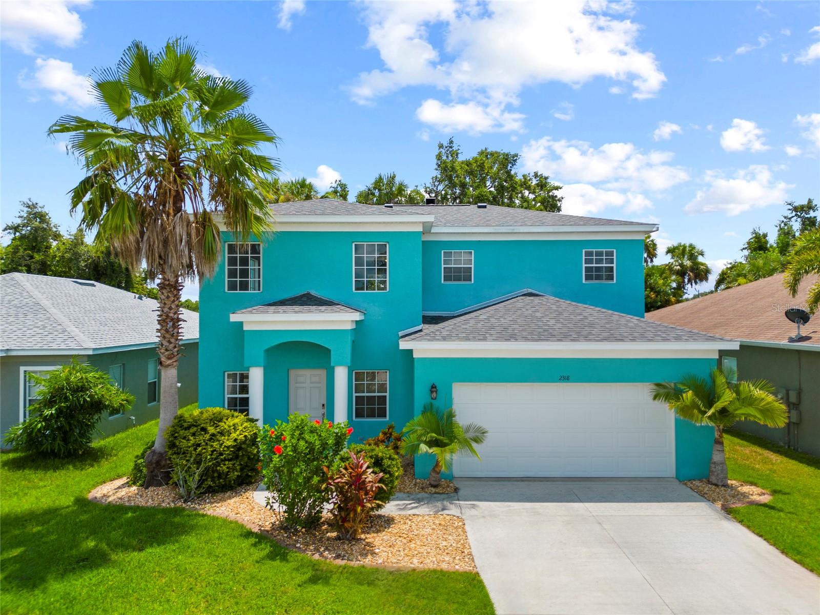 Your Florida Dream Home Awaits! Step into the sunshine and discover this beautifully updated 3-bedroom, 2.5-bathroom block home with a versatile bonus room that could be easily used as a 4th bedroom! This is the largest home in the community and shines like a diamond with beautiful curb appeal and pride of ownership throughout! Wanting that new construction feel without the new construction headache? You have found the PERFECT HOME with low HOA fees and absolutely NO CDD! Put your mind at ease with a BRAND NEW ROOF and water heater. From the moment you walk through the front door, you're welcomed by soaring ceilings, an abundance of natural light, and a sense of airiness that instantly feels like home. Freshly PAINTED inside and out, the open-concept living space offers endless flexibility—whether you're hosting game night, curling up for a quiet evening, or decorating for the holidays with a tree that reaches the 22-FOOT CEILING! The bright, spacious kitchen is the heart of the home, designed with both beauty and function in mind. You'll love the expansive counter space, abundant cabinetry, and breakfast bar perfect for morning coffee or casual dinners with friends. Enjoy the newer stainless steel appliances, expansive pantry, and the view of the backyard oasis! The open flow to the living and dining areas makes entertaining effortless. Tucked away on the main floor, the primary suite is your personal sanctuary—featuring large walk-in California Closets with en suite bath with spacious vanities, a soaking tub made for long, luxurious evenings, and a separate walk-in shower for everyday ease. Upstairs, a generous LOFT SPACE and OVERSIZED bedrooms offer room to stretch out, work from home, or create a media room, craft corner, or kids' retreat. The optional fourth bedroom gives you the flexibility to adapt the space to your lifestyle. Step outside and you’ll find a FULLY FENCED backyard oasis, beautifully maintained and ready for life under the sun. Fire up the grill on the covered lanai, enjoy golden hour views from the extended custom deck, and still have plenty of room to add a pool or play space. An outdoor storage area keeps all your beach gear, gardening tools, and sports equipment tucked away but close at hand. Even the little things have been taken care of, ensuring this home is as well-loved as it is move-in ready. And the location? Perfection. With low HOA fees, NO CDD, and a central location near Bradenton Riverwalk, Blackstone Park, Emerson Point Preserve, and an array of dining and shopping, you're close to everything—but still tucked into a quiet, welcoming neighborhood. Easy access to I-75 and the Sunshine Skyway means Tampa, St. Pete, and Sarasota are all within reach, along with top-rated medical care, universities, and cultural attractions. Whether you're craving a permanent residence, a second home near the beach, or a place to grow and make lifelong memories—THIS IS THE ONE!