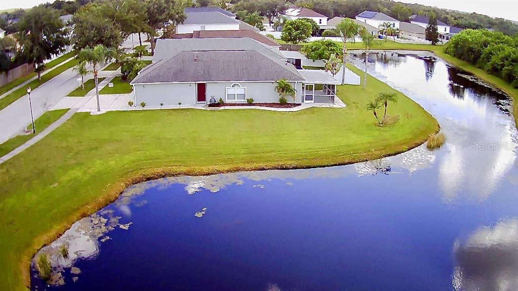 NO CCD & LOW HOA
This is a must-see lot well maintained 3 bedroom 2 bath home with 1292 sq feet of living space. This home is open and inviting with cathedral ceilings and an open living space. With no back neighbors and only one side neighbor and water behind and on the other side, this is a rare find. Master bedroom has a walk-in closet and bathroom attached. Kitchen has new floors, freshly painted cabinets, and a great sized pantry. Both bathrooms have newly installed vanity tops and freshly painted vanity cabinets. The screened in porch gives you a private view of sunsets over the water. The HOA includes basic internet and cable. Situated in a desirable location in Riverview with quick access to shopping and restaurants. Also, easy access to I75 making a commute to downtown Tampa quick and easy. Amenities include community pool, tennis courts, and a playground. Don’t miss this opportunity to see one of the best lots in Riverview.