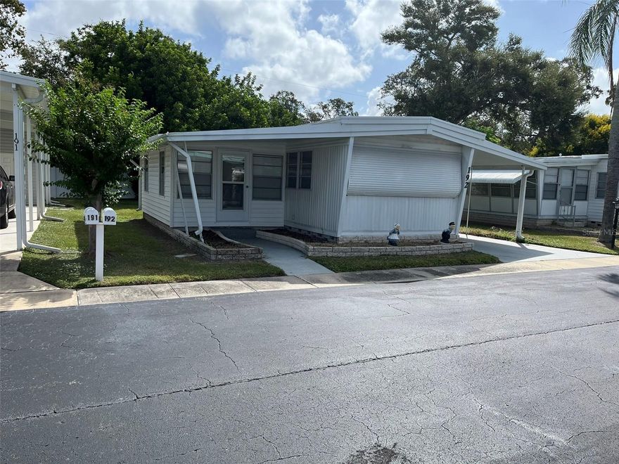 Fractional Ownership. Winner of the "Best of Dunedin" 2025 Award in Mobile Home Parks. Located 3 miles east of the Gulf of Mexico in Dunedin ,
Florida and .8 of a mile from the inter-coastal waterway, Golden Acres occupies 23.38 acres of prime property off of Main Street and Patricia
Avenue with 224 mobile units. We are a resident owned (RO) park , meaning that when you purchase a share you own 1/224 of the park. You are
part of a co-operative, with each owner having their own equal share of the park. The purchase price includes the share ($23,800) plus the cost
of the coach. A Monthly Maintenance FEE of $210 covers other costs and amenities. Facilities include an outdoor heated pool, recently renovated
clubhouse with wireless, shuffleboard courts, wood-hobby shop, billiard room, and laundry facilities. An active, 55 plus, no-pet community offers
a full range of recreational activities. Exercise classes, potluck dinners, cookouts, outings, golf courses nearby, and a full calendar of events are
planned by the Recreation Committee. Sign ups are in the clubhouse. Available for residents are clubs, a golf league, shuffleboard league,cards,
and more. Monthly calendars are in our printed distributed newsletters or the clubhouse. Our Beautification Committee is responsible for keeping
the parks flower beds and entryway looking fresh and colorful as well as Christmas decorating. Home is furnished and includes Golf Cart.  TB8433214 Lot 193 is available for sale