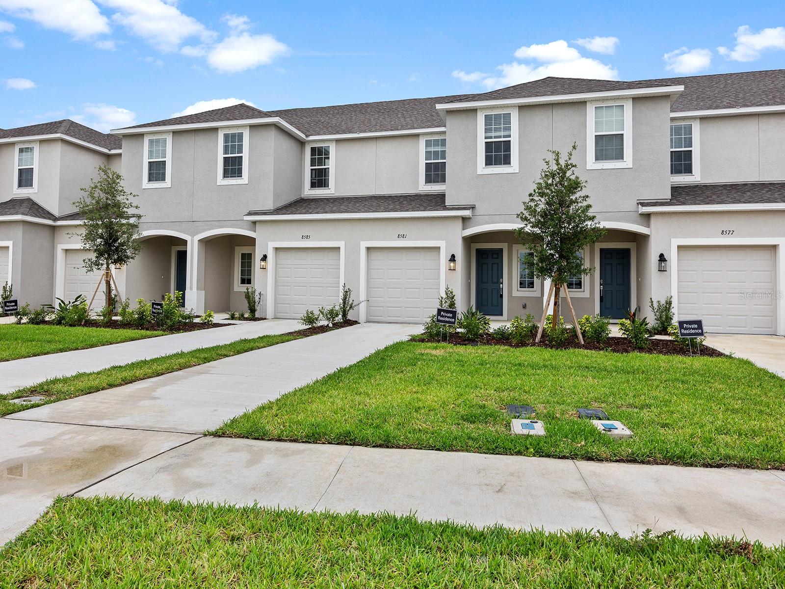 Newer town-home in the beautiful community of Skye Ranch in Sarasota. Completely tiled first floor living area and all bedrooms upstairs are carpeted. Large kitchen island can accommodate several bar stools and overlooks the great room. Sliders to back patio overlook the private preserve. The first floor also features a powder room and access to the attached 1 car garage. Steps to the inviting community pool and outdoor kitchen makes this the perfect place to live! And, your pets are invited to this pet friendly property too! You will be surprised by how much storage space is available in this home including a huge under the stairs storage closet and a walk-in kitchen pantry. Grounds maintenance is included. AVAILABLE NOW, don’t delay, the Skye Ranch Elementary School is opening Fall 2025