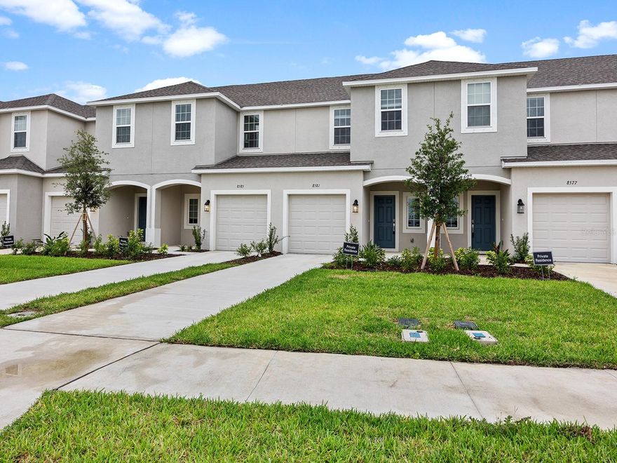 Newer Townhome in Skye Ranch, Sarasota!
Welcome to this spacious and inviting townhome located in the desirable Skye Ranch community. The first floor features a completely tiled open-concept living area, a large kitchen island with bar seating, and a great room with sliders that open to a private patio overlooking the preserve. You’ll also find a convenient powder room and access to the attached 1-car garage.
Upstairs, all bedrooms are comfortably carpeted, and the home offers impressive storage space including a huge under-the-stairs closet and a walk-in kitchen pantry.
Just steps away, enjoy the community pool and outdoor kitchen—perfect for relaxing or entertaining. This pet-friendly property welcomes your furry companions, and grounds maintenance is included for easy living.
Available now! Don’t wait—close to the new Skye Ranch Elementary school.