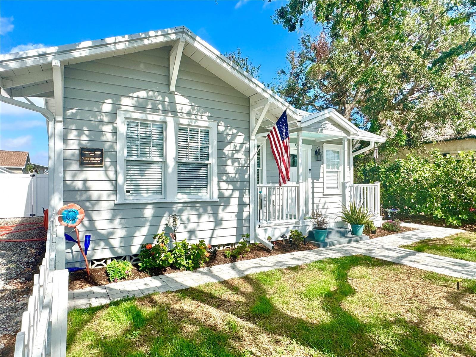 The perfect Vacation home (Furnishings available) or family home. VA assumable loan for qualified veterans. No restrictions! Relax in this Historical treasure with a modern twist! 3/2 pool home registered with the Venice historical society offers all the modern conveniences one would find in a Florida resort style home with a unique style and modern amenities. This Rare and unique abode has been beautifully restored and remodeled, maintaining key historical elements! Only one of three homes make the Venice Historical Registry (tax perk). Upgrades include, New Cabana style pool, Metal Roof, AC, Tankless water heater, Kitchen, State of the art stainless steel appliances including the Refrigerator which make specialty Ice perfect for those mixology enthusiast. New bathrooms, Luxury vinyl flooring and some New impact windows . The New Open Kitchen features wood cabinets, solid Granite countertops, Plumbing fixtures and much more. He The open living room features wood deco ceilings, modern fixtures and doors. Enjoy sunny breezy afternoons on your cute front porch with a view of your perfect picket fence. The back yard offers amazing sunset views from your private tropical oasis complete with a saltwater solar beach style entry pool and fresh paver patio. Adjacent to the pool is the partially completed She shed with potential as a cabana and or office. This home is Just Minutes from beaches, shopping, restaurants, downtown, Venice Island and more. Call today to schedule your tour of this one of a kind Historical home with a modern twist. Furniture negotiable:)