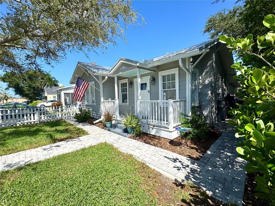 The perfect Vacation home (Furnishings available) or family home. VA assumable loan for qualified veterans. No restrictions! Relax in this Historical treasure with a modern twist! 3/2 pool home registered with the Venice historical society offers all the modern conveniences one would find in a Florida resort style home with a unique style and modern amenities. This Rare and unique abode has been beautifully restored and remodeled, maintaining key historical elements! Only one of three homes make the Venice Historical Registry (tax perk). Upgrades include, New Cabana style pool, Metal Roof, AC, Tankless water heater, Kitchen, State of the art stainless steel appliances including the Refrigerator which make specialty Ice perfect for those mixology enthusiast. New bathrooms, Luxury vinyl flooring and some New impact windows . The New Open Kitchen features wood cabinets, solid Granite countertops, Plumbing fixtures and much more. He The open living room features wood deco ceilings, modern fixtures and doors. Enjoy sunny breezy afternoons on your cute front porch with a view of your perfect picket fence. The back yard offers amazing sunset views from your private tropical oasis complete with a saltwater solar beach style entry pool and fresh paver patio. Adjacent to the pool is the partially completed She shed with potential as a cabana and or office. This home is Just Minutes from beaches, shopping, restaurants, downtown, Venice Island and more. Call today to schedule your tour of this one of a kind Historical home with a modern twist. Furniture negotiable:)