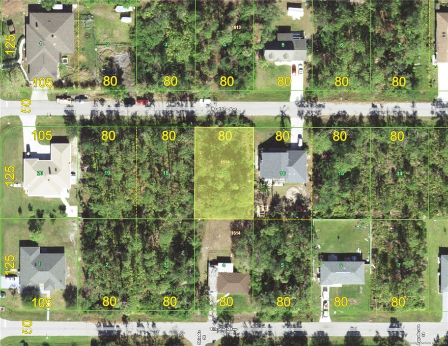 Well located lot in a developing area near Peachland Promenades with Publix, shopping, and lots of restaurants. Go a little further to Kings Highway and exit 170 of I-75. Within walking distance to Kingsway Elementary School and a bike ride to Herald Recreation Center, this is an area that has good reason for developing in recent years. The owner of this property also owns two lots across the street as well as a contiguous lot on Altman. If you are looking for a lot outside the flood zone, this is an X, so no flood insurance required. Come take a look at this peaceful neighborhood and maybe you can locate friends and family nearby.