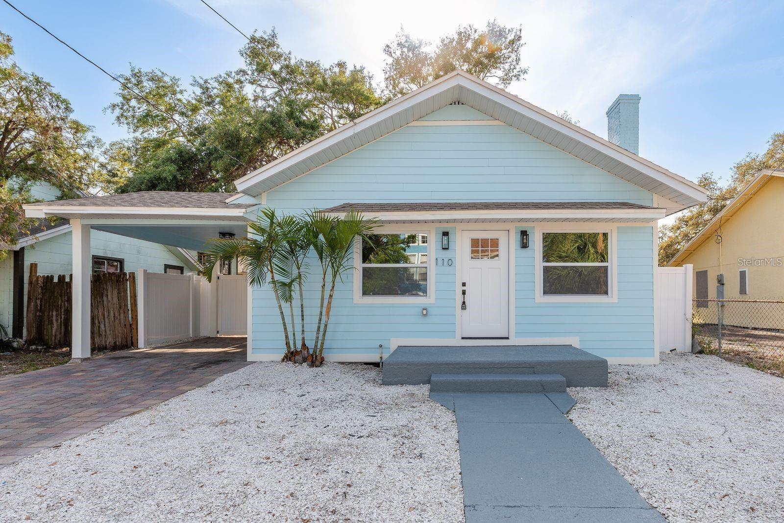 This bungalow boast charm and modern comfort beautifully restored 1925 bungalow just 15 minutes from Clearwater Beach. Both bedrooms are comfortably sized with generous closet space, while the bathroom has been tastefully renovated. Large tree covered back patio area with ample entertainment space.
Photos have been staged.