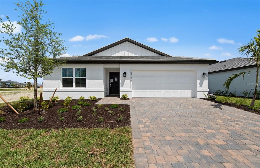 All Pulte Homes within Lakespur have the best in construction and quality materials, including tile roofing with steel-reinforced concrete block construction and professionally engineered roof trusses with hurricane tie-downs for wind protection. The easy-to-maintain decorative stucco exterior, ventilated aluminum soffits, and brick paver driveway add to the home's charm and curb appeal. The high-grade Sherwin Williams latex paint ensures that the home looks great for years to come. The "Tubes in Wall" pest defense system is a clever feature that keeps pests out of the home. The professionally landscaped home site with full sod coverage and an automatic sprinkler system makes it easy to maintain a beautiful lawn. Pulte Homes come with a full appliance suite, including a washer and dryer, making it easy to move in and start living right away. Energy savings and electrical features are also included in every Pulte Home. Smart Home prewiring includes wiring enclosure, wireless access point wiring, hardwired locations, as designated on floorplan, Cat 6 wiring, and doorbell with camera, ceiling fan prewires, decora rocker switches, LED downlighting, smoke detectors/carbon monoxide detectors, R-30 ceiling insulation, automatic garage door opener with remote control, insulated fiberglass entry door, compact fluorescent exterior lighting, exterior waterproof electrical outlets, Lennox central air conditioning and heating with Wi-Fi enabled programmable thermostat, HIGH VELOCITY HURRICANE ZONE RATED, LOW E screened windows, energy-efficient water heater. These features not only save energy but also provide comfort and convenience to the homeowner.