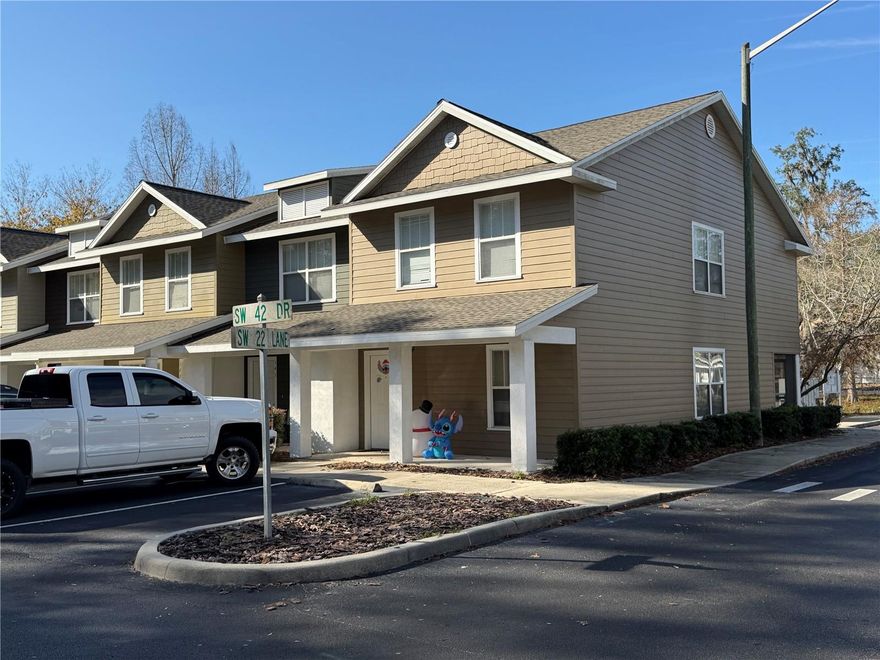 Rarely available, this highly sought-after 3-bedroom, 2.5-bath end-unit condominium in Hailey Gardens offers both comfort and convenience. This well-maintained two-story home is ideally situated on the RTS bus line and just minutes from the beautifully renovated and ever-growing Butler Plaza and Celebration Pointe. Enjoy the ease of walking to nearby shopping, dining, and entertainment.

The thoughtfully designed floor plan features one upstairs bedroom with a private en-suite bath, while the two additional bedrooms share a conveniently accessible bathroom. All bedrooms are generously sized with ample closet space and large windows that fill the home with natural light, complemented by blinds for restful sleep-in mornings.

The light and bright first-floor living and dining areas provide plenty of space for entertaining, whether hosting friends for game day or gathering for study sessions. A convenient half bath on the main level adds comfort for guests. The fully equipped kitchen includes a new dishwasher and microwave, along with a spacious laundry closet complete with a full-size washer and dryer for indoor convenience.

Relax and unwind on the covered front porch or the screened rear porch, both offering inviting outdoor living spaces. The HOA fee covers exterior maintenance, insurance, and trash pickup.