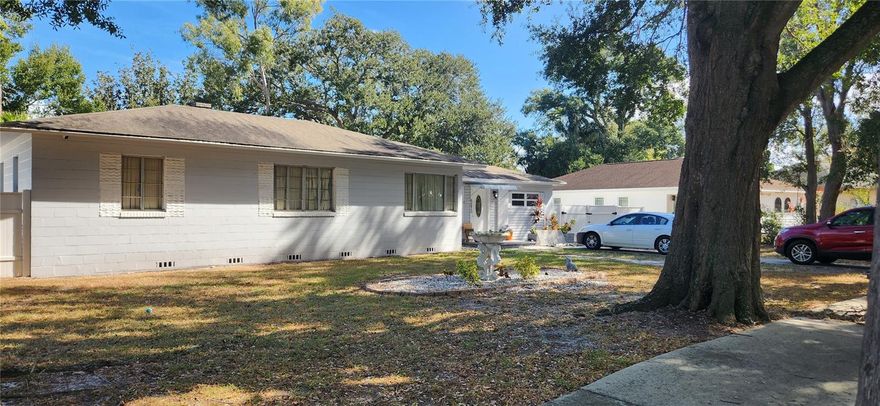 Centrally Located and close to everything. Bonus Room with Huge storage closet can easily be converted into bedroom with additional bath and make this a 4/2 split plan.  Property has a HUGE Fully Fenced Back Yard, Ideal for the family, Pets and play area. Above Ground Pool and Shed in Back yard. Ideal for the first time Home Buyer or an Investor looking to add to a Rental Portfolio For great ROI, or HUGE Air B N B opportunity. Kitchen Refrigerator does NOT convey but seller will be replacing with NEW one prior to closing. Walk to Lake Parker, Ellis Park or Interlachen Park.