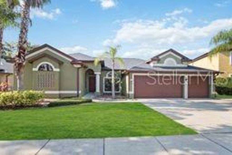 MOTIVATED SELLER!   Welcome to your new home, nestled in the highly desired Oakhurst Golf Estates in Orange City Florida. This spacious 
five bedroom, three bath residence is waiting for it's new family to give it just a little TLC while overlooking it's cosmetic imperfections. Interior needs painting. If you  enjoy painting and putting your own personal flavor to things you will gain a well built Mercedes home at a great value.    This home offers the perfect combination of comfort and versatility for today’s lifestyle. The split floor plan includes a generously sized primary suite and ensuite.  With four additional bedrooms there is plenty of room for a growing family. The fifth bedroom at the front of the house works nicely as a home office. There are also two additional full bathrooms, one being a pool bath. The kitchen is designed for everyday living with plenty of cabinet space, a pantry, and a spacious breakfast bar that opens directly to the spacious family room, perfect for casual meals, entertaining, or relaxing evenings at home. Sliding doors lead out to your inground pool and outdoor kitchen with a covered and screened lanai where you can enjoy peaceful mornings or unwind in the evenings. This home also has a oversized three-car garage, a interior laundry room. The solar system is owned keeping utilities low. The primary suite features 3 walk-in closets, dual vanities, a soaking garden tub, and a separate shower. Oakhurst Golf Estates also offers a private community park with a playground and grilling area, an ideal gathering spot for families and neighbors alike. Conveniently located near local shopping, dining, healthcare, with quick access to I-4, this home places you close to everything while offering a quiet, gated neighborhood lifestyle. And when you're ready to unwind by the ocean, New Smyrna Beach is just 30 minutes East.  Don't miss this opportunity to get a truly great home. Schedule your viewing today!