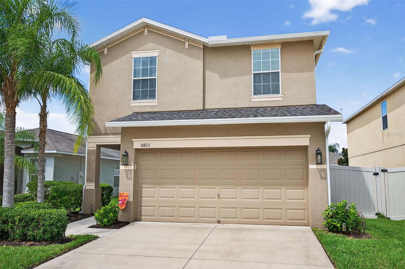 Step inside this beautiful 4-bedroom, 2.5-bath single-family home offering 1,774 square feet of thoughtfully designed living space. With a brand-new roof and fresh luxury vinyl plank flooring, this home is move-in ready — all that’s missing is you!The open-concept layout is perfect for both relaxing and entertaining, while the modern kitchen flows seamlessly into the living and dining areas. Upstairs, you’ll find spacious bedrooms designed for comfort and privacy, including a tranquil owner’s suite with a full ensuite bath.Outside, the fenced-in backyard gives you the perfect spot for weekend barbecues, tossing a football, or just sipping your morning coffee in peace. And when you feel like cooling off, the community pool is just steps away — zero maintenance required!This home is equal parts style and function, combining fresh updates with a floor plan that makes everyday living easy. If you’ve been searching for the perfect blend of comfort, convenience, and charm, this Wimauma gem checks all the boxes.