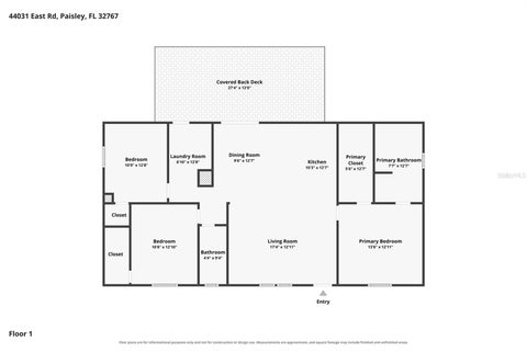 Tiny photo for 44031 East Road, Paisley, FL 32767 (MLS # O6435454)
