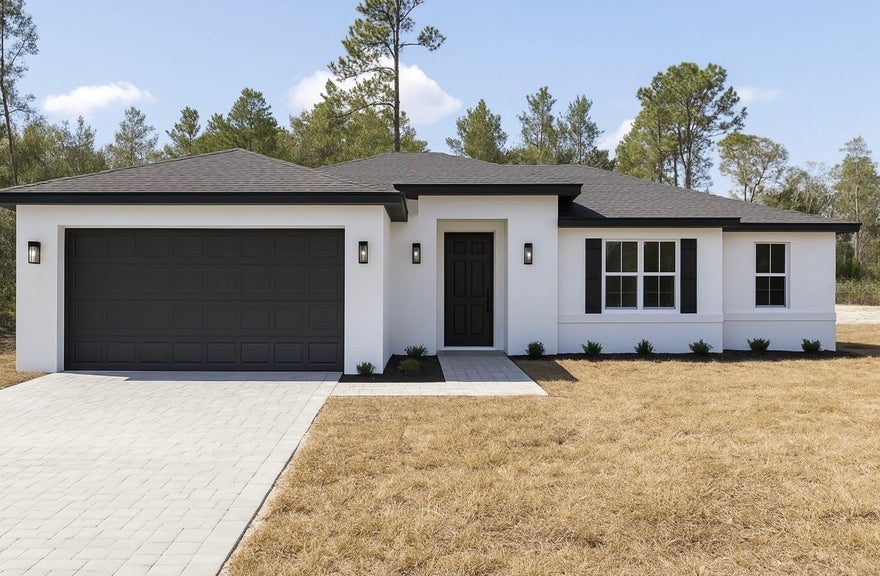 This stunning 4-bedroom, 2-bathroom home features a bright, open-concept layout perfect for modern living. The interior boasts luxury vinyl plank flooring, recessed lighting, and a contemporary kitchen with quartz countertops, stainless steel appliances, a large center island, and stylish fixtures. Spacious living and dining areas create an ideal space for entertaining or everyday comfort. The primary suite includes a modern bathroom with dual sinks, quartz counters, and a tiled shower, while additional bathrooms showcase elegant tile and quality finishes. Additional highlights include a 2-car garage with Tesla charger and a 10-year structural warranty. Situated in a growing North Port community with no HOA or CDD, this home offers convenient access to I-75, shopping, dining, and schools. Don’t miss the chance to own this move-in-ready new construction home in Southwest Florida.