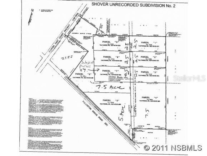 One of nine lots in a beautiful secluded 35 acre subdivision with lots of trees and small ponds. Here is where you want to be if you want to be away from it all yet located 5 minutes from central Oak Hill, 15 minutes from the heart of Edgewater and 25 minutes from the beach. View nature at its purest and be bothered by nobody.Electric available at subdivision entrance and buyer responsible for bringing to lot. Buyer to provide well and septic.; Cleared: No