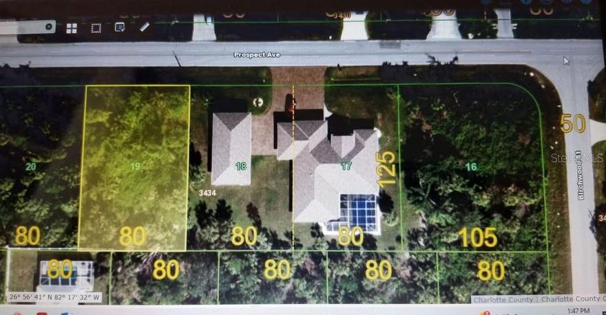Great lot on nice street in Englewood. Convenient drive to North Port and Venice. Lots of trees and privacy, ready for your NEW DREAM home minutes to area beaches, restaurants and shopping. Paradise awaits, stop by and see this nice lot. Highlighted in YELLOW is subject lot available for sale.