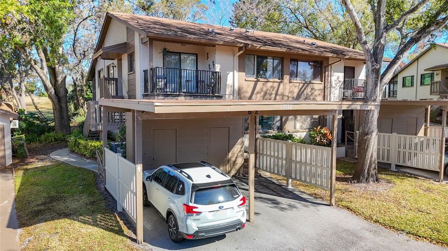 This is an age 55+ GROUND floor condo with views of the serene & beautiful golf course. It comes fully AND beautifully furnished. The open floor plan has an efficient kitchen, large enough for a small table. There is an open porch off the kitchen where you can enjoy your morning coffee. The laundry facilities are in a closet in the kitchen so it is easy to prepare meals while doing a load of wash. This floor plan is open to the dining area and living room making it feel spacious. An unusual feature of this home, is that there is a knee wall that divides the living in half allowing for a more formal dining room setting but still keeping that open feel we all love. This wall could be easily removed if not desired. However, it does add a design element other units don't have. In addition, there is a cozy side room that was originally designed as the dining room. But most owners use this as extra space for crafts, reading or other activities. The bedrooms are split being in opposite ends of the unit so quiet and privacy are assured. The guest room has a full bath conveniently next to it. The primary bedroom has an ensuite full bath. There are views of the golf course and trees- very peaceful. The living room has a screened porch that also overlooks the golf course. There is a dedicated carport to keep your car out of the sun and weather. The condo complex has its own pool, hot tub and shuffleboard as well as a community center. The condo complex is part of the much larger and desirable Beacon Woods. Beacon Woods is built around a picturesque golf course. The Beacon Woods community has winding roads and mature trees with many ADDITIONAL amenities such as: heated pool, lighted tennis and pickleball courts, basketball, play area, exercise room, bocce ball and more. The clubhouse has many activities including but not limited to: dances, cards, yoga, and seasonal gatherings. The monthly fee for this condo is only $445 per month that covers ALL of this: exterior maintenance, garbage, water, sewer, cable tv with Internet, pool, shuffleboard and dues for the larger Beacon Woods community. Your only utility bill will be the electric you use. Sweet! There are maintenance personnel on grounds everyday in case the exterior of the condo complex needs attention. This condo has one of the best run Boards. Major upgrades have been made to the complex and the condo budget has sufficient reserves for future maintenance. There are no major improvements needed, keeping your monthly costs low with NO future surprises. All dimensions are approximate and buyer is urged to confirm items of significance to them. All appliances AND furniture ARE included. Quite the value! It is a joy to live here. This is one of the best values in this community. Buyers are urged to verify all information deemed important to them and to review association documents. All dimensions are approximate. The unit can be rented after 2 years of ownership. One buyer must be aged 55 or older. All buyers are vetted in an in-person interview. No dogs allowed but other quiet pets are permitted. If you have a service dog, there is a strict vetting process. See the Board for the most recent rules. Note there are vehicle restrictions rules for trucks, motorcycles, campers trailers, commercial vehicles, boats and boat trailers. See board rules for full details. This is a great place to live and the best value in this subdivision. Owner reduced the price greatly for a quick sale. Don't miss this one!