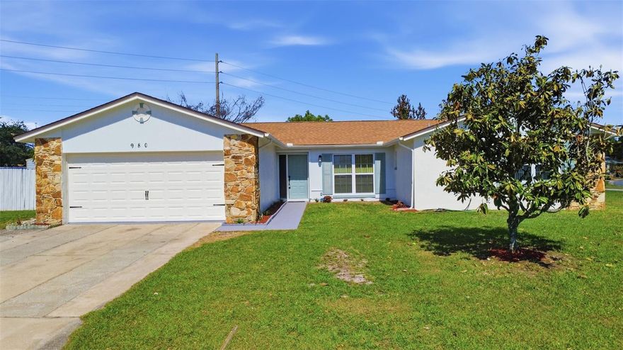 Welcome home to this thoughtfully updated four bedroom, two bathroom home, set on a spacious corner lot with a fully fenced backyard. From the moment you arrive, the fresh exterior and interior paint set the tone for a home that has been updated and is truly move in ready. At the heart of the home, the kitchen features granite countertops and a tile backsplash. The generous breakfast bar opens to the living room creating an easy flow for both everyday living and entertaining. The living room features an accent wall and has access to the backyard, bringing in natural light and extending your living space outdoors. The three secondary bedrooms are located off the main living area and share an updated full bath, while the primary suite is tucked away for added privacy just beyond the dining room perfectly positioned for both convenience and comfort. The primary suite includes a beautifully updated bathroom and a spacious walk-in closet. Storage is abundant throughout the home, complemented by a two-car garage to meet all your storage needs. Step outside to a large privacy fenced backyard with endless potential whether you envision a pool, garden, play area, or simply a peaceful outdoor escape. With a roof replaced in 2020 and updates throughout, this home is move in ready and offers peace of mind. Schedule your private showing today.