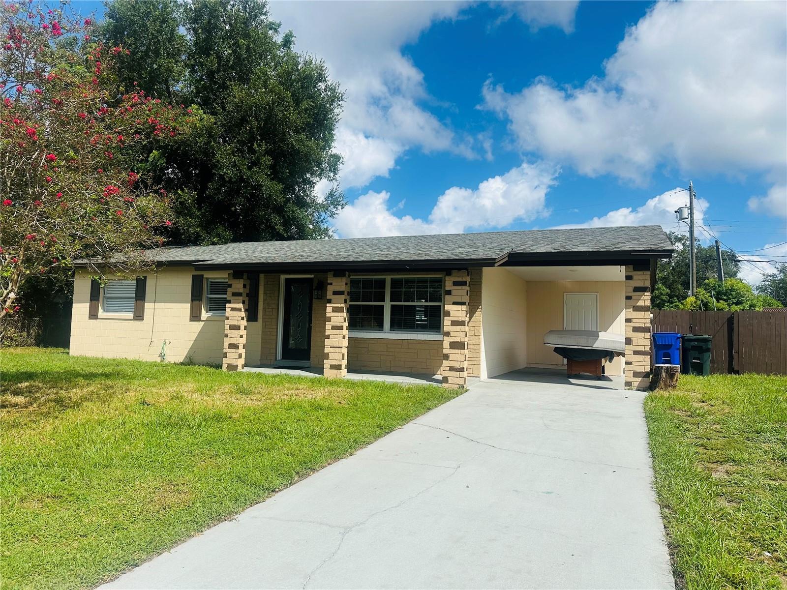 Available Now! Beautiful 3-Bedroom Home in Ocoee, FL. This charming and well-maintained 3-bedroom, 1.5-bathroom home in Ocoee offers comfort, space, and convenience in a welcoming neighborhood. The open floor plan is filled with natural light, creating a warm and inviting atmosphere throughout the living and dining areas. The kitchen features modern granite countertops and easy-to-clean vinyl flooring, making it both stylish and practical. The master bedroom provides added privacy with its own en-suite half-bath. A cozy kitchen connects to the dining area and leads into a laundry room with direct access to the covered carport. Outside, the large, fully fenced backyard is perfect for entertaining, gardening, or simply relaxing. Conveniently located just off Highway 429, you’ll be minutes away from shopping, dining, and entertainment options. Don’t miss out on this fantastic opportunity to make this lovely house your new home.