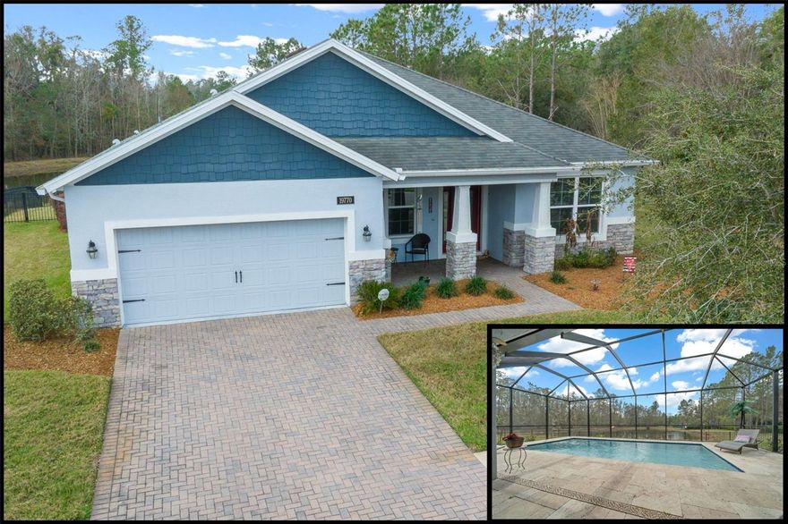 2018-BUILT + HEATED POOL + CORNER LOT WITH POND VIEW + SMART HOME + ACTIVE 55+ COMMUNITY

Looking for a home that blends modern upgrades with a resort-style lifestyle? Welcome to this immaculate pool home in The Cascades at Southern Hills—a gated 55+ community where every day feels like a getaway.

Inside, you'll love the WOOD-LOOK TILE FLOORS, CROWN MOLDING, and TRAY CEILINGS that add elegance throughout. The chef's kitchen is a dream with QUARTZ COUNTERTOPS, 42'' CABINETS, GAS COOKTOP, POT FILLER, DOUBLE CONVECTION OVENS (2022), and SOFT-CLOSE DOORS & DRAWERS—everything you need to cook and entertain in style. The kitchen flows seamlessly into the living room with surround sound and sliders that open to your HEATED POOL WITH TRAVERTINE DECK and PEACEFUL POND VIEWS.

This is also a SMART HOME, allowing you to control the alarm system, thermostat, and front door right from your phone. The LED STAINED GLASS FRONT DOOR adds a unique touch of curb appeal, while the FENCED YARD offers privacy and convenience.

The 2.5-CAR GARAGE provides plenty of space for a golf cart or extra storage, while thoughtful upgrades like a TANKLESS HOT WATER HEATER, BRICK PAVER DRIVEWAY, STONE ACCENTS, ATTIC STORAGE, and SPRINKLER SYSTEM make life easier.

But it’s not just the house—it’s the lifestyle. At The Cascades, you’ll enjoy a private clubhouse, pickleball and bocce courts, horseshoes, and a sparkling community pool. Your HOA even covers lawn care, irrigation, cable, and internet! Want to golf? 

All of this is just minutes from Downtown Brooksville, Weeki Wachee Springs, and Pine Island Beach. Can you see yourself here? Schedule your private showing today—YOU WILL WANT TO SEE THIS ONE IN PERSON!