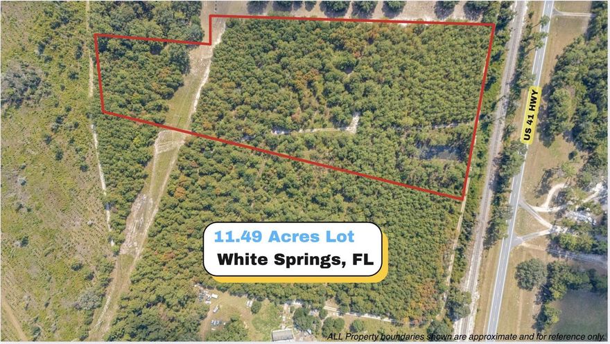 SELLER FINANCING AVAILABLE! 11.49 acres in Hamilton County with Agricultural Residential (AR) zoning, situated near the Suwannee River. This property offers open space, natural scenery, and no HOA or deed restrictions, providing flexibility for residential or agricultural use as permitted by AR zoning. The parcel includes a small pond, adding to the natural character of the land. Located just about 6 minutes from White Springs City Hall, with convenient access from SE US 41 Hwy.

Buyers should verify zoning regulations, land use options, utilities, and building requirements with Hamilton County.