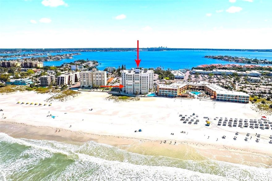 Available May 1, 2026, "FULLY FURNISHED WITH ALL UTILITIES PAID AND ALL AMENITIES" Just pay the monthly lease and enjoy! This absolutely gorgeous, professionally designed and furnished unit in the Beau Monde with beautiful sunset views is now available for a Short or Long-term lease. (3 month minimum) The unit has been 100% professionally renovated. Don't miss this opportunity to enjoy one of the most highly sought-after Condo units on the beautiful white powder sand beaches on the Gulf in St. Pete Beach, Florida. This 4th floor 2 bedroom 2 bath unit offers the most beautiful sunset views west and north over the Gulf. The Beau Monde offers a formal secure lobby entry, heated saltwater pool, an exercise and weight room with sauna and showers, direct private beach access, tennis and pickleball courts, BBQ grills, and a club room, all complemented by the services of an on-site property manager. The unit includes a covered reserved parking space just outside the main lobby entrance. Excellent location in the center of St. Pete Beach, across the street from Publix, Starbucks, CVS, shopping and many restaurants with convenient access to I-275 and close proximity to the vibrant downtowns of St. Petersburg and Tampa. Enjoy a short drive or walk to incredible dining, entertainment and world-class amenities. Or, simply walk out the door and plant your feet in the soft white sand and enjoy the warm waters of the Gulf. You'll also enjoy relaxing strolls down quiet alleyways and experience the historic charm of Pass-A-Grille, a quaint seaside village just to the south with numerous boutique shops and restaurants. Just north you'll enjoy the exciting Treasure Island & John's Pass and more. Copy and paste this link for a 3D Walking tour of the unit: https://my.matterport.com/show/?m=qQPL5tf2UPe&mls=1