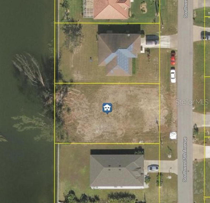 Exceptionally Located Waterfront Residential Lot in Cape Coral! Nestled in a sought-after area, this 11,200sqft (0.2571-acres) canal-front lot provides immense convenience for homeowners or investors. Situated less than 1-mile from Cape Coral High School, Target, Publix, and Dunkin Donuts, the property is ideally suited for easy commutes. Surrounded by homes with a classic Floridian vibe, the area emanates delightful charm with towering palm trees, lush greenery, and understated vibrant exteriors. Offering calming views of the canal, the backyard may be designed as a retreat with a shimmering swimming pool, a spa, an outdoor kitchen, and a covered lanai. As the fourth fastest growing city in the United States, Cape Coral is growing by 7% per year and as such, provides unlimited opportunities for both individuals and businesses. Additionally, the property may be purchased as an individual lot or as a group of four from the same owner Come See Today!