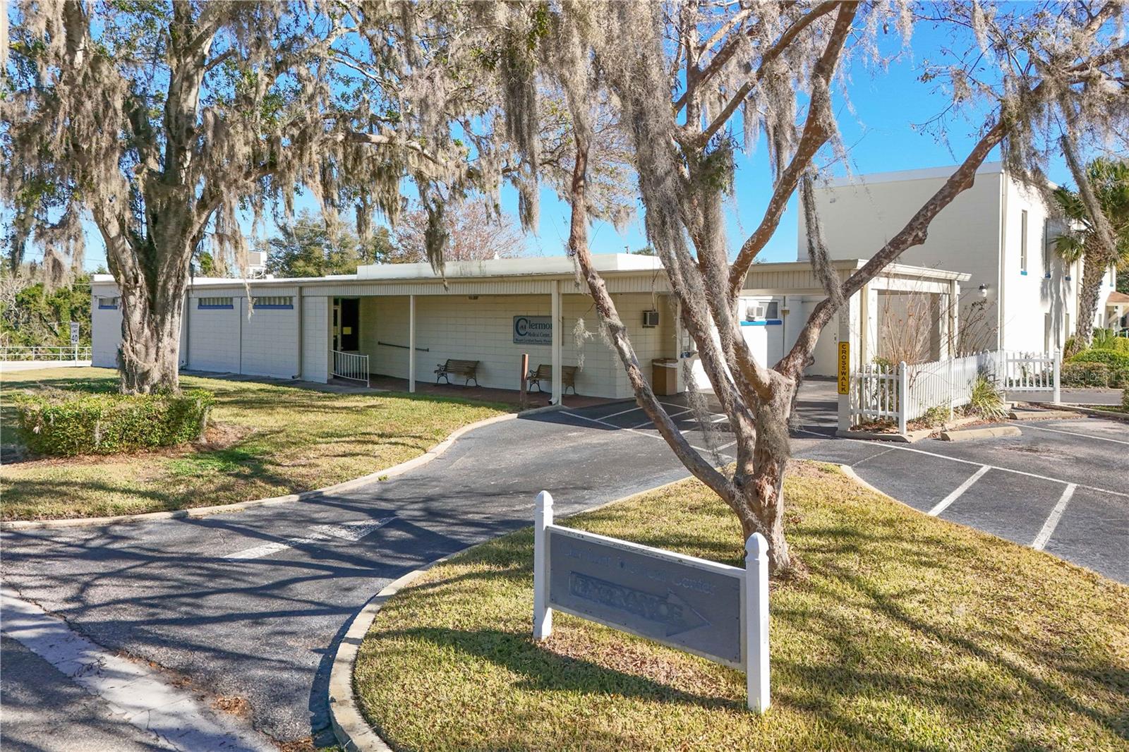 Prime Commercial Building In The Heart Of Clermont City Limits! Highly Visible Location, Corner Lot Minutes From Downtown Clermont. 2- Story Medical Office Building Offers Over 9,000 Square Feet Of Turnkey Space, Ideal For Medical Practices Or Traditional Office Use. First Floor: Lobby And Reception Area, Nurse Workstation, Insurance Office, Procedure Room, Private Exam Rooms, Private Offices And 3 Restrooms. Second Floor: Conference Room, Private Office, Storage Room, Staff Kitchenette, And Restroom. Property Has Approx 48 Open Parking Spaces And 5 Spaces Under Covered Carport. C-1 Zoning. Frontage on State Rd 50, Short Drive To Orlando Health South Lake Hospital, Advent Health Clermont Emergency Room, Highway 27, Florida Turnpike, and State Road 429.