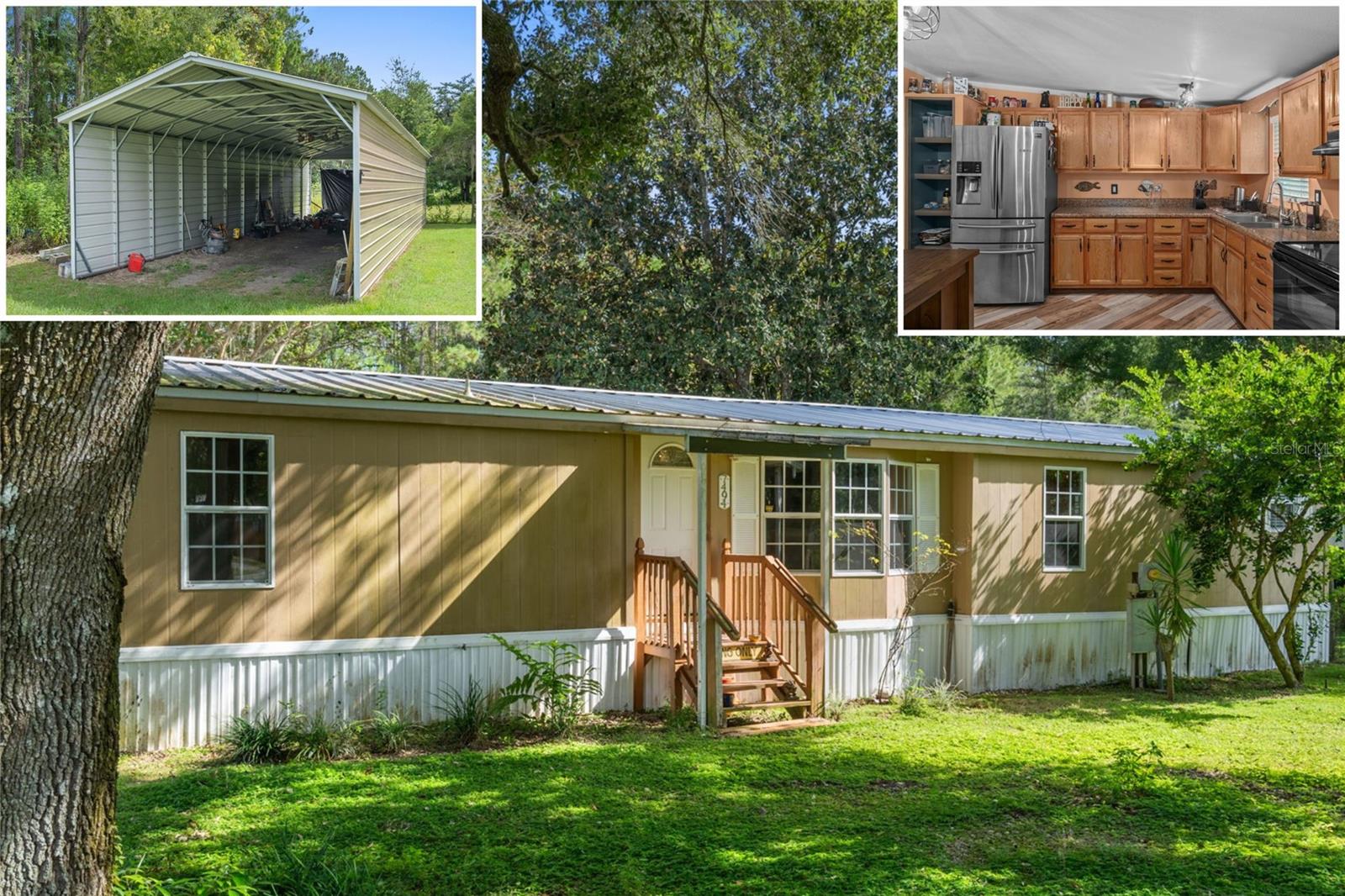 Move-In Ready Double Wide 3 Bedroom 2 Bath Mobile Home Situated On Over 0.58 Acre Lot With A Spacious Backyard. This Home Features A Split Floor Plan, Large Living Room With Cozy Fireplace, Separate Dining Room, And A Generous Kitchen With Abundant Cabinet Space. The Master Suite Offers An En Suite Bath And 3 Closets For Ample Storage. Two Additional Bedrooms Include Walk-In Closets, Providing Plenty Of Room For Family Or Guests. Enjoy Peaceful Living In A Quiet Neighborhood With No Rear Neighbors. Additional Highlights Include A Shed, 2015 Roof, And 2018 AC For Added Value And Peace Of Mind. This Home Has Been Beautifully Updated With Countless Improvements! Featuring A Brand-New Septic Fuel Line, All New Outlets, Switches, Ceiling Fans, And Modern Lighting Throughout. Elegant Shower Doors Have Been Installed, And Much Of The Flooring Has Been Replaced With Gorgeous New Laminate Flooring. The Hot Water Heater Was Replaced In 2020, Along With All New Windows, A Galvanized Painted Metal Roof, And A New Washer And Dryer. Many Of The Plumbing Lines Have Also Been Replaced And Upgraded For Peace Of Mind. Enjoy A Newly Built 18x60 Shop With 10-Foot Ceilings, Plus A Wraparound Deck Extending To The Kitchen. Additional Upgrades Include New Doors, Closet Hangers And Shelving, New Shutters (Included With The Home), And Hardie Board Window Covers For Added Protection During Hurricanes.Located Within Minutes To I-75 And SR-50 You Can Quickly Get To Tampa International Airport, Downtown Tampa, Beaches, Lakes, Trails, Disney And Some Of The Best Springs In Florida Including Weeki Wachee, Three Sisters, Rock, Rainbow, Silver Glen, Juniper, Alexander And Tons More! Live Your Best Florida Lifestyle And Schedule Your Showing Today!
