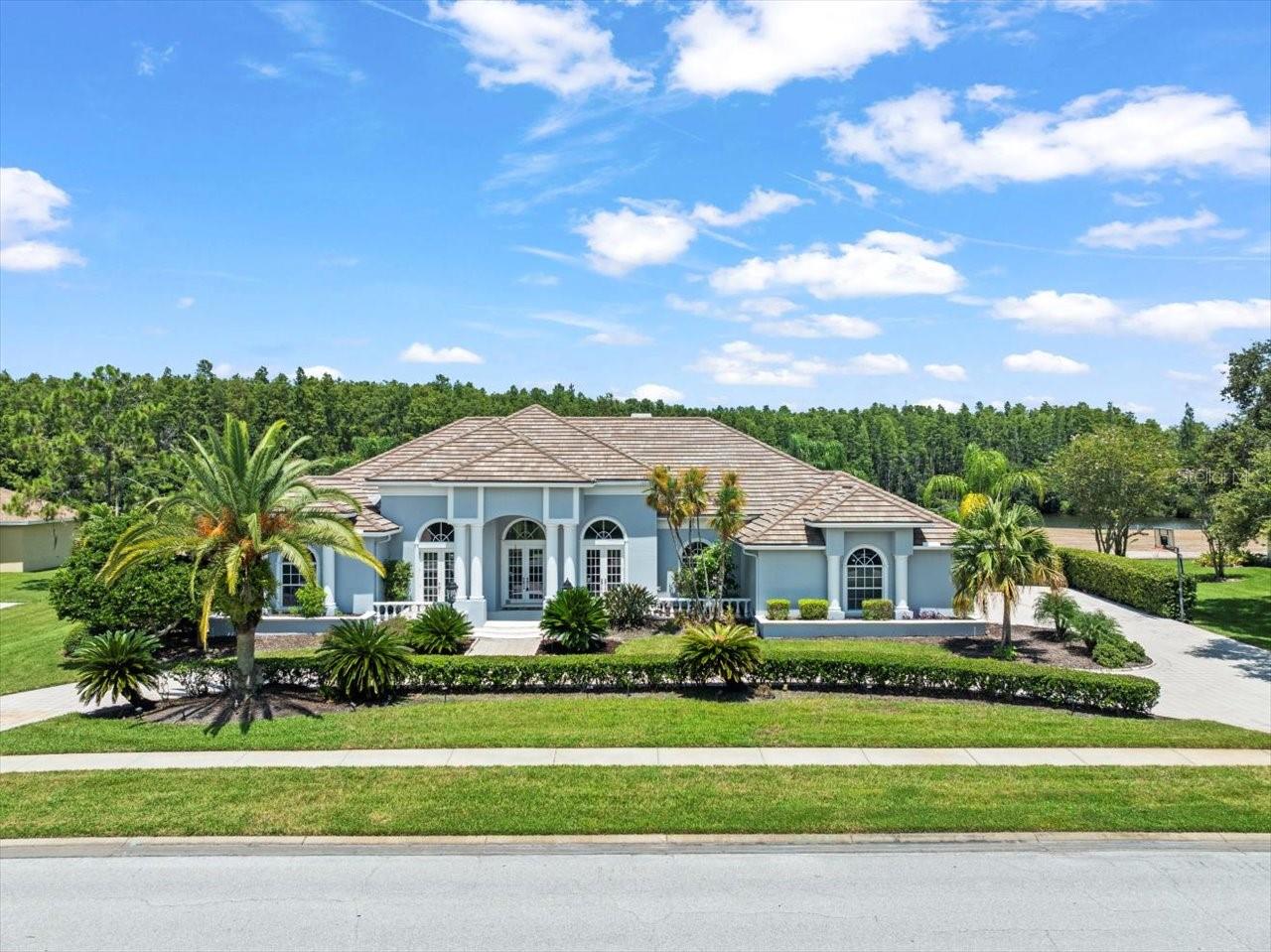 We are pleased to present this BEAUTIFUL REITES-FERNANDEZ built 4 Bedroom plus Office and Bonus Room, 5 Bath, 4,579 sq. ft. home in CHEVAL! Situated on a SPECTACULAR, over 1/2 ACRE GOLF COURSE LOT with both conservation and water views, this model-like property features: a light and bright open floor plan with volume ceilings; a GORGEOUS KITCHEN with custom cabinetry, quartz countertops, natural gas cooktop, island, and stainless steel appliances; EN SUITE secondary bathrooms; TRAVERTINE FLOORING; crown molding and coffered ceilings; PLANTATION SHUTTERS; fireplace; wet bar; beautiful built in cabinetry; a FABULOUS POOL/SPA PACKAGE with paver decking, outdoor kitchen and large lanai great for entertaining; NEW TILE ROOF 2018; lush landscape; 3 car side entry garage with paver circular driveway; IMMACULATE CONDITION and much more! Cheval has 3 convenient entry gates, all of which are staffed 24 hours a day (including 2 rovers), seven days a week. This Property is also conveniently located to the Cheval Golf Club (course renovations almost complete) and Athletic Center, TPC Tampa Bay, GREAT SCHOOLS ("A" Rated McKitrick ES, Martinez MS, and Steinbrenner HS), shopping, dining, parks, medical facilities, and the interstate system…a wonderful place to call home!