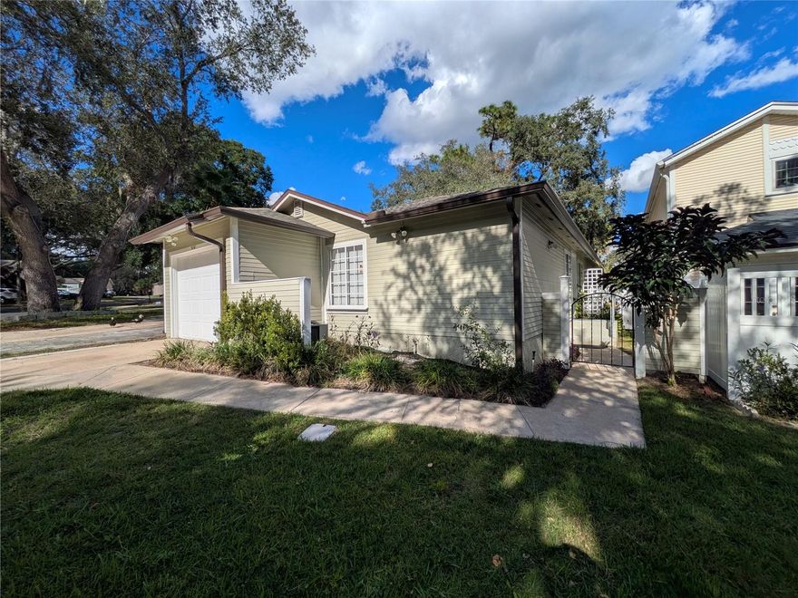 This stunning 3-bedroom, 2-bathroom gem is designed for modern living! features a fully updated kitchen with granite countertops and stainless steel appliances—perfect for whipping up gourmet meals or hosting friends and sleek luxury vinyl flooring throughout, offering both durability and high-end appeal. When it’s time to unwind, retreat to your private screened-in back porch, where you can enjoy the breeze without the bugs.  The roof was replaced on (2023) along with new gutters. Living here means more than just a beautiful home; it’s a community experience! Community Pool to cool off on those warm sunny days, even scenic Walking Trails steps from your door for your morning jog or evening stroll. The home is move-In ready with modern finishes which mean you can just unpack and relax.