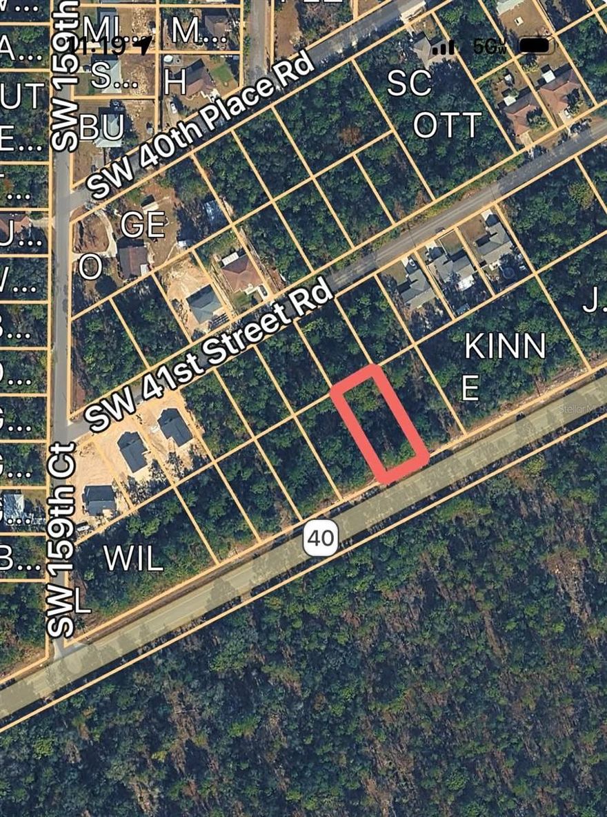 Prime .27 acre commercial lot zoned B4 with direct frontage on busy Hwy 40.  High visibility and strong traffic count make this an excellent location for a new or expanding business.  Additional parcels available for purchase.