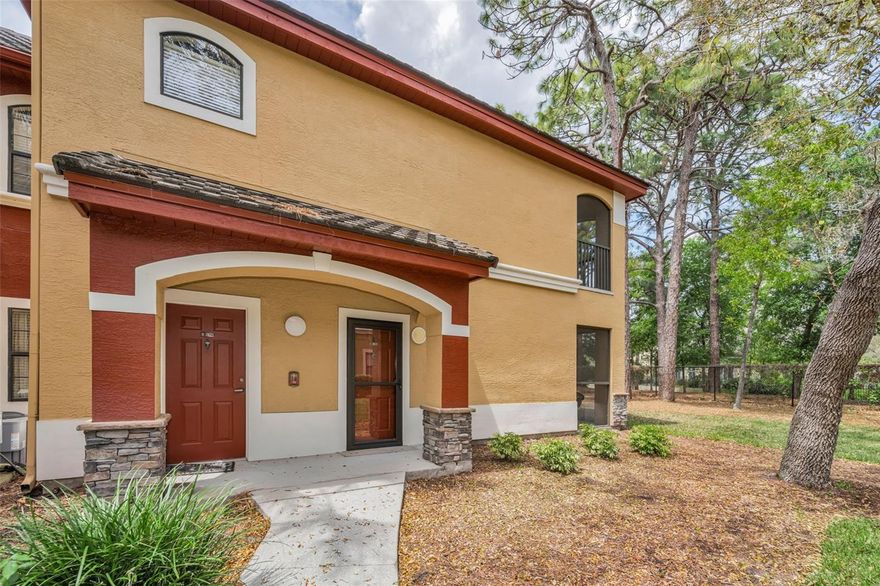BEAUTIFUL! Can be sold FULLY FURNISHED! Renovated and updated! Two huge bedrooms with large walk-in closets and two en-suite full baths. FIRST FLOOR Tuscany at Innisbrook condo with serene outdoor space and covered private entrance surrounded by greenery. New storm/screen door. GORGEOUS HIGH-END FURNISHING (negotiable). Move-in ready! VERY LOW HOA FEE of $429./month! Parking space, and one of two heated pools, is just steps away from front door. (See floor plan diagram in photos.) Renovated kitchen with stainless appliances, granite, updated cabinets and backsplash. Dryer and washer in laundry closet conveniently located off of kitchen. Renovated lovely two en-suite full baths with granite. (One bath also has access from hallway.) Quiet and private lanai overlooks park-like green space. Crown molding. Ceiling fans. New Luxury Vinyl Plank flooring throughout living space…NO CARPET! Newer A/C and Hot Water Tank (2020). Even the doorknobs and faucets have been updated in this stunning condo! Everything, including the dishes, are included in the (negotiable) furnishings making this condo easy to just move into! The Tuscany at Innisbrook GATED community has a water softening system. Grounds are impeccably maintained and amenities abound! Enjoy the Florida lifestyle with all of the Tuscany at Innisbrook amenities included…gorgeous clubhouse with large screened seating area, two resort style heated pools, hot tub, state-of-the-art workout facility, yoga room, theatre room, community room with kitchen area, game rooms, billiards, library, pickleball/tennis court, basketball court, car washing station, barbecue areas and playground. Located next to the world famous Innisbrook Resort and Golf Club. Wonderful location close to airports, great restaurants, shopping, schools, Clearwater Beach, Honeymoon Island and the Pinellas Trail. On site security. Live like you are on vacation all year long in this highly sought after upscale community!