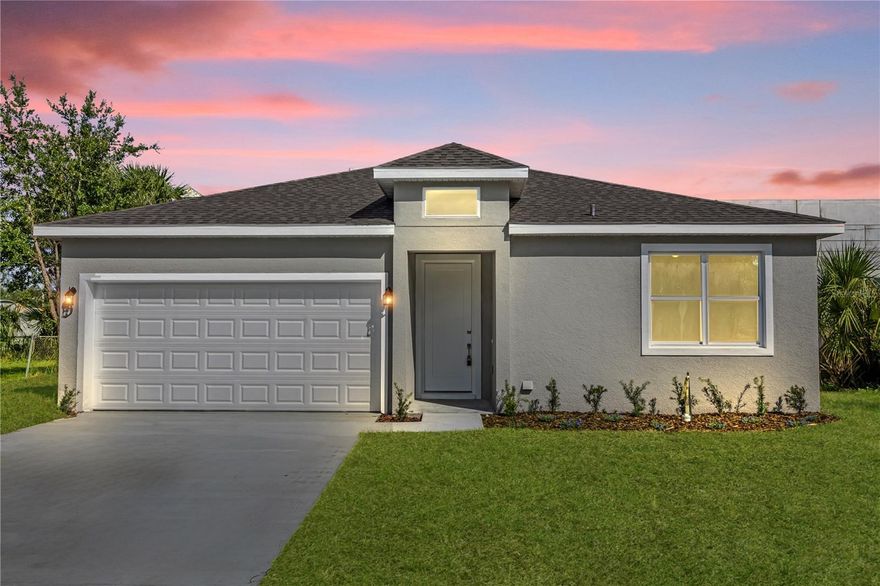 Under Construction. Brand-new construction in the heart of historic Sanford! This modern 3-bedroom, 2-bath home offers contemporary comfort with high-quality finishes throughout. The open-concept floor plan features a bright living area, energy-efficient windows, and durable flooring. The kitchen includes stainless steel appliances, and quartz countertops, perfect for everyday living and entertaining.
The spacious primary suite features a walk-in closet and private bath with double vanity and tiled shower. Two additional bedrooms provide flexibility for guests, office space, or family needs.
Outside, enjoy a covered entryway and a generous backyard ready for personal touches or outdoor gatherings. Conveniently located near Downtown Sanford, the Riverwalk, shopping, dining, and major highways for an easy commute throughout Central Florida.