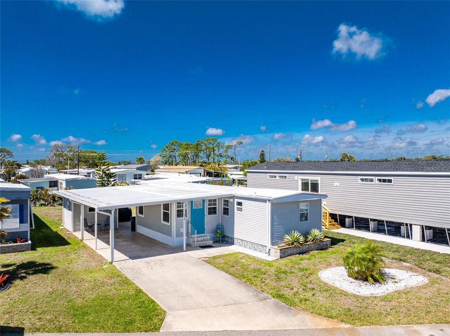 WELCOME to HARBOR COVE: TURNKEY!
Discover this stunning two-bedroom, one-and-a-half-bathroom manufactured home, sparkling in MOVE-IN condition with many updates made over the last five years. Embrace a vibrant lifestyle in this thriving 55+ community, designed for those seeking a dynamic and engaging environment.
This waterfront community offers direct access a marina with direct Gulf access via rentable boat slips on the scenic Myakka River, exemplifying the epitome of Florida living. Enjoy the numerous amenities that make this community truly special, a private riverfront park, clubhouse, two heated pools, pickleball, fitness center, and tennis courts, bocce ball and a woodworking shop.
Immerse yourself in a monthly calendar filled with exciting club activities—join the Boat Club, Golf Club, or engage in Bingo, a variety of card games, billiards, and much more. The charming pet-friendly street welcomes your fur baby (up to 25 pounds) to join the fun.
The home's open-concept layout provides a welcoming space for entertaining and family visits. Step outside to your private oasis, perfect for morning coffee or evening cocktails. The paved driveway leads to a carport and a 10 x 8 utility building housing the washer and dryer.
Ideally located just minutes away from historic Venice, Wellen Park, the Braves Stadium, pristine Gulf beaches, shopping, restaurants, Costco, and many other amenities, this home offers the ultimate Florida lifestyle.
Fully remodeled and beautifully furnished, this home shines from top to bottom. With brand-new luxury vinyl flooring throughout and abundant natural light, it features an airy feel. A lovely four-season side lanai, just off the living room, provides the perfect spot to relax and unwind. Many updates, including a new electric breaker box 2021- carport 2023, flooring 2023 and shower 2024.
Seize this opportunity to live where others vacation—your ideal Florida lifestyle awaits!