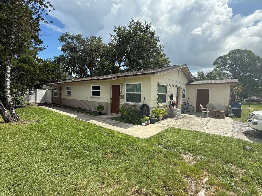 Back on the market and fully refreshed, this solid concrete block duplex offers a compelling opportunity in the heart of St. Petersburg. Tucked on a quiet residential street just minutes from downtown, waterfront parks, shopping, dining, and the Gulf beaches, 521 88th Ave N combines location, durability, and income potential.

Built in 1973, the property features two separate 2-bedroom, 1-bath units, each offering central heat and air, private storage rooms with washer/dryer hookups, and separately metered electric and water, allowing tenants to pay their own utilities. The rear unit benefits from private alley access and dedicated parking, adding flexibility and tenant appeal.

The property has undergone top-to-bottom renovations completed in early 2025, including brand-new windows throughout and a newer roof installed in 2017, minimizing near-term capital expenses and positioning the property for strong rental performance. Thoughtful updates enhance both functionality and long-term durability while maintaining the solid concrete block construction investors value.

Ideally located near downtown St. Pete’s vibrant restaurant scene, arts and cultural districts, waterfront parks, and with easy access to both St. Pete–Clearwater and Tampa International Airports, this duplex offers exceptional convenience for tenants and owners alike.

Whether you’re expanding your investment portfolio, seeking a live-in-one/rent-the-other opportunity, or capitalizing on Tampa Bay’s continued growth, 521 88th Ave N delivers flexibility, strong rental potential, and an exceptional location.

Additionally, the current owner may consider selling another nearby duplex in Pinellas Park, presenting a potential opportunity for a savvy investor seeking a small portfolio acquisition.

Easy to show — schedule your private tour today.
