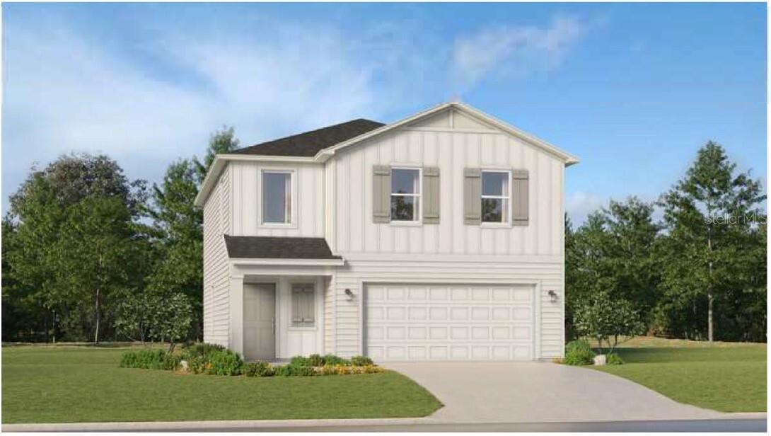 Under Construction. This expansive two-story home boasts a well-designed layout, featuring a first floor dedicated to shared living and entertaining. The open concept design seamlessly connects the kitchen, dining room and family room, with a patio extending the interior space outdoors. Upstairs, a spacious loft separates the three secondary bedrooms from the serene owner's suite. Completing the home is a convenient two-car garage.