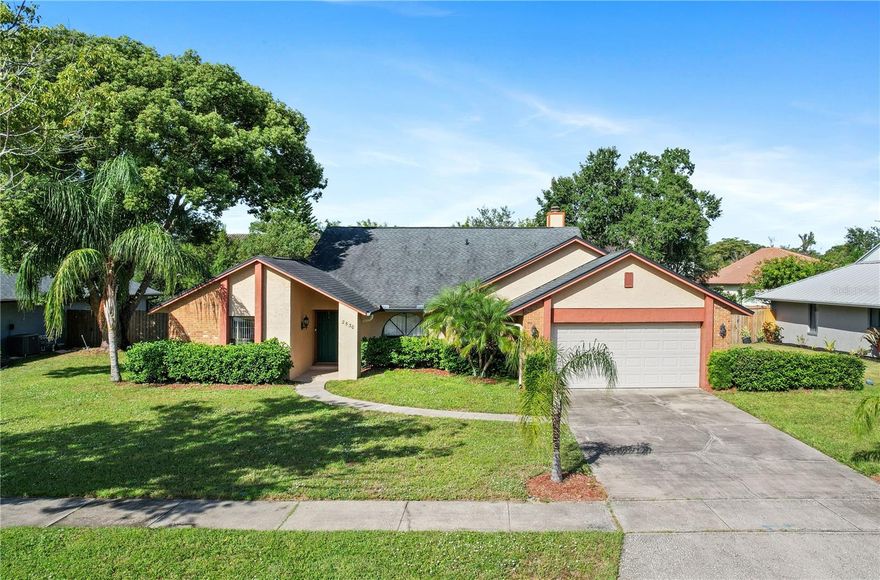 Welcome to 2530 Creekview Circle in charming Bear Creek in Oviedo, FL — where style, space, and upgrades come together in a truly inviting home. This beautifully maintained 4-bedroom, 2.5-bath split-bedroom pool home offers over 2,101 square feet of thoughtfully designed living space on more than a quarter-acre lot, nestled in a quiet and popular neighborhood.

From the moment you walk in, you'll notice the bright and open layout, ideal for both everyday living and entertaining. The heart of the home is the stunning updated kitchen, showcasing over $45,000 in renovations including custom solid wood cabinets, granite countertops, stainless steel hardware, and an oversized 8-foot island with bar seating for four or more. Stylish ceramic tile flooring, undermount cabinet lighting, and a well-thought-out layout make this kitchen both functional and beautiful — truly a chef’s dream and entertainer’s paradise.

Just off the kitchen is the formal dining area, adjacent to a wet bar and a convenient half bath with direct access to the pool and patio, perfect for entertaining guests. The primary suite is spacious and private, offering direct pool access, a large ensuite bathroom with a walk-in shower, a separate tub/shower combination, a large vanity, and a spacious closet. Bedroom 2, located near the foyer, is ideal as a guest suite, nursery, or home office. Bedrooms 3 and 4 are tucked away on the opposite side of the home and share a spacious second full bathroom with ample cabinetry and counter space.

Step outside to your own private retreat featuring an oversized screened patio and a resurfaced pool (completed in 2018), complete with a solar heating system (added in 2019), a new pool pump and timer, and an updated cool deck surface in 2023. The backyard is framed by lush bamboo landscaping, creating a tranquil and private space ideal for relaxing or hosting family and friends.

The home has been extensively upgraded over the years, including a new roof installed in 2018, dual AC units replaced in 2014, hot water heater, a skylight that fills the space with natural light, all-new interior doors installed in 2013, popcorn ceilings removed throughout, and attic insulation added in 2023 for energy efficiency. The guest bathroom was renovated in 2015, the electrical panel was replaced in 2019, and a full home re-pipe was completed in 2012. You'll also appreciate the addition of seamless gutters and downspouts in 2018.

Located just minutes from top-rated Seminole County schools, shopping centers, restaurants, parks, and entertainment options, this home also provides easy access to major highways for stress-free commuting. Outdoor enthusiasts will love the proximity to the Cross Seminole Trail, a 29.4-mile paved multi-use trail just off Tuskawilla Road that connects Oviedo with Winter Springs, Lake Mary, and beyond.

Whether you're searching for a place to unwind, entertain, or work from home, this thoughtfully updated property offers the perfect combination of comfort, privacy, and convenience. Don’t miss the opportunity to make this exceptional home yours — schedule your private showing today!