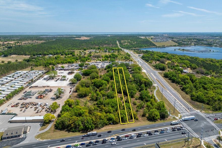 Perfectly positioned to attract high traffic, this property benefits from the completion of Florida Turnpike Exit #278, offering excellent connectivity to the growth corridors of Orlando and Tampa. Featuring 2 parcels with 60 feet of frontage on Highway 27. An additional parcel is available for sale, offering 30 feet of frontage. The combined potential is significantly enhanced when purchased together, making 90' frontage on Hwy 27. Ideally,the same buyer should acquire all three parcels to maximize development opportunities for these properties.

This site represents outstanding potential for a prime commercial building. While currently located in the county, it is surrounded by the City of Minneola and holds strong possible potential for annexation into the city. The Buyer and/or Buyer's Agent shall be obligated to diligently investigate, verify, and confirm all pertinent aspects of the subject property, including, but not limited to, utilities, restrictions, compliance with building codes, zoning regulations, access rights, property boundaries, easements, tax information, measurements, and any other relevant details. The Buyer is strongly recommended to procure an independent survey and conduct a comprehensive due diligence and feasibility study. Please note that while all information provided is deemed to be reliable, its accuracy and completeness are not warranted or guaranteed.